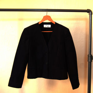 Mollie Parnis Vintage Suede Blazer